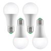 VEVOR Smart Light Bulbs, 4-Pack, 9W Multicolor LED Bulbs, 800 Lumens with Smart Control Compatibility for Vera, Google Assistant, Amazon Alexa, iOS,