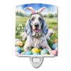 NEW English Setter Easter Egg Hunt Ceramic Night Light Compact, UL-Certified, Ideal for Bedroom, Bathroom, Nursery, Hallway, Kitchen, 6x4x3, Multicol