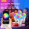 VEVOR Smart Light Bulbs, 4-Pack, 9W Multicolor LED Bulbs, 800 Lumens with Smart Control Compatibility for Vera, Google Assistant, Amazon Alexa, iOS,