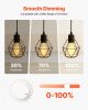 VEVOR 6 Pack Edison Bulbs LED, ST19 Vintage Edison Light Bulbs, 7W Dimmable 800 Lumens, 2700K Warm White, E26 Base LED Filament Bulb, Antique Glass S
