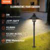 VEVOR 12 Pack Low Voltage Landscape Path Lights, 3W 210LM 12V-24VAC/DC Outdoor LED Pathway Lighting, 3000K Warm White Walkway Lights with Quick Conne