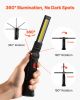 VEVOR Rechargeable LED Work Light, 1200 mAh, Magnetic Mechanic Flashlight with Magnetic Base, 360° Rotation, 5 Lighting Modes, Foldable Grill Lamp fo